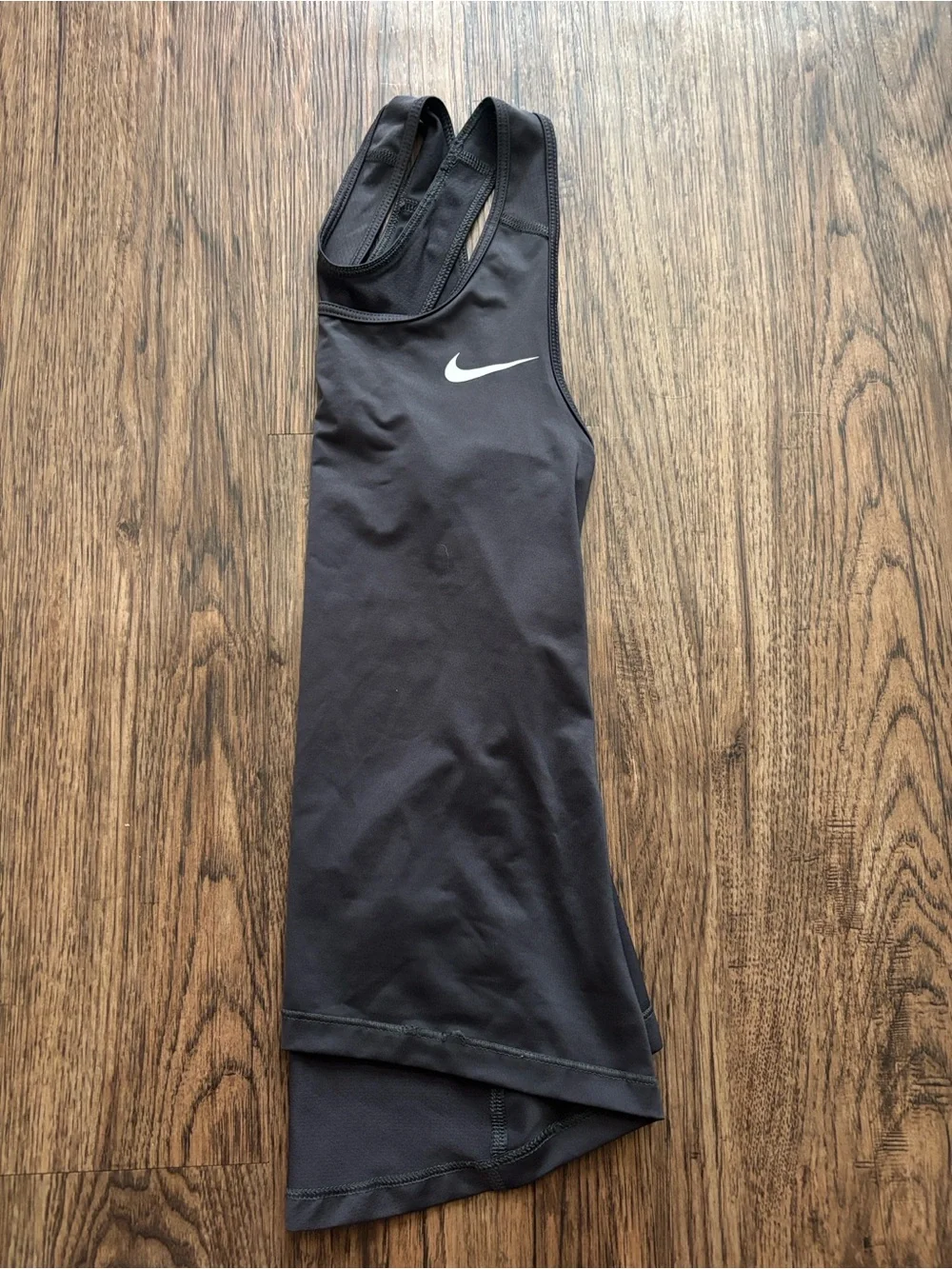 Nike Pro Dri-FIT Racerback Tank Top XS Black Swoosh Athletic Training Gym